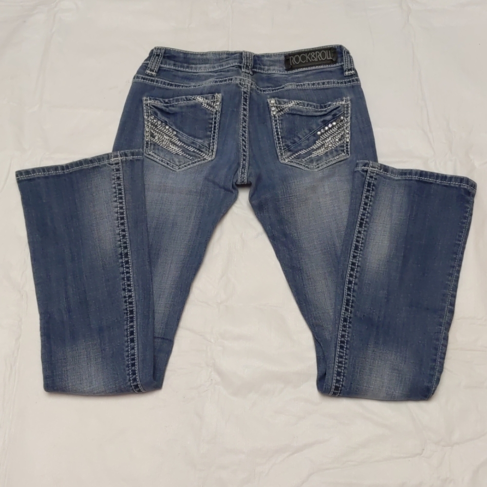 ROCK&ROLL Cowgirl Embellished Jeans